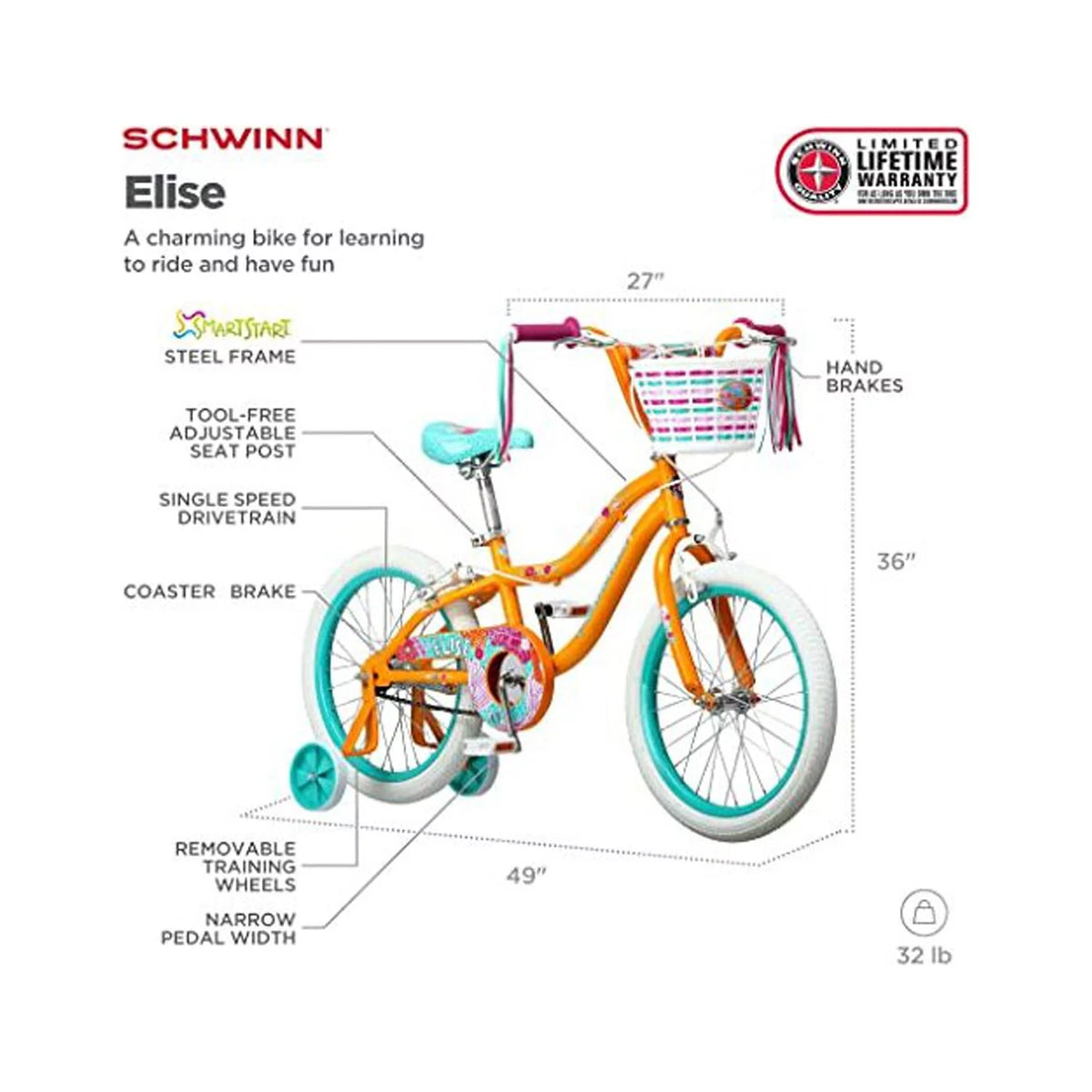 18 in. Girls Bicycle V15131