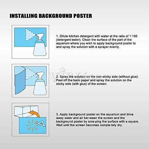 Rock Wall Aquarium Background Poster Fish Tank Decor L53883