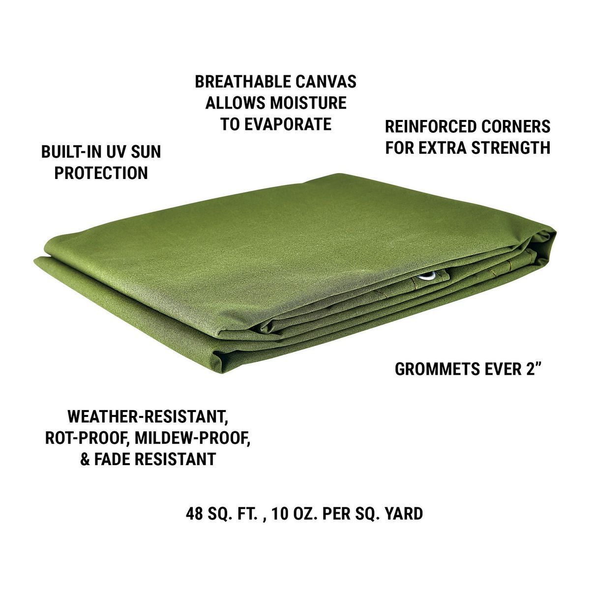 6 ft. x 8 ft. Canvas Tarp C667833