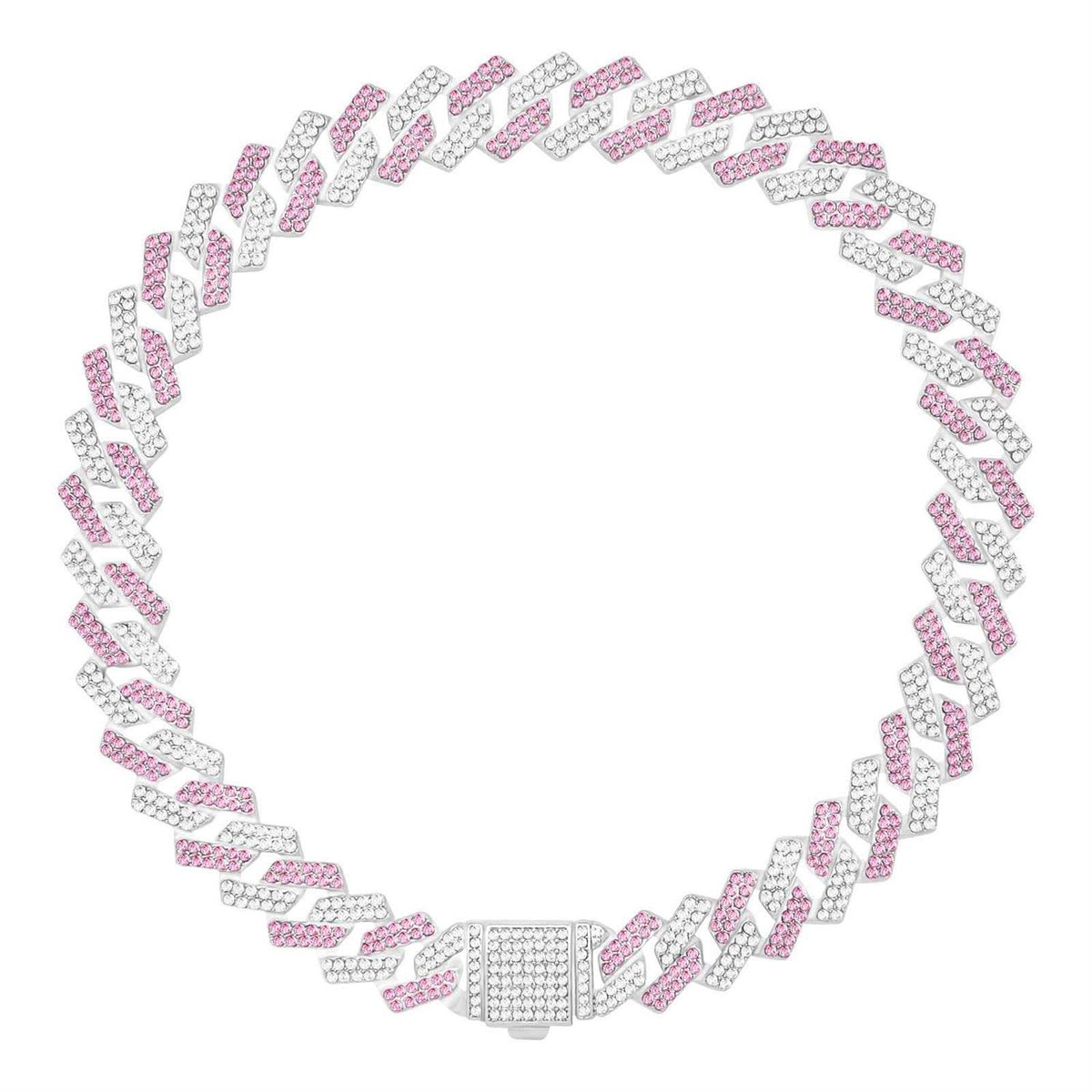 Metal Cuban Dog Training Chain with Secure Buckle H32967