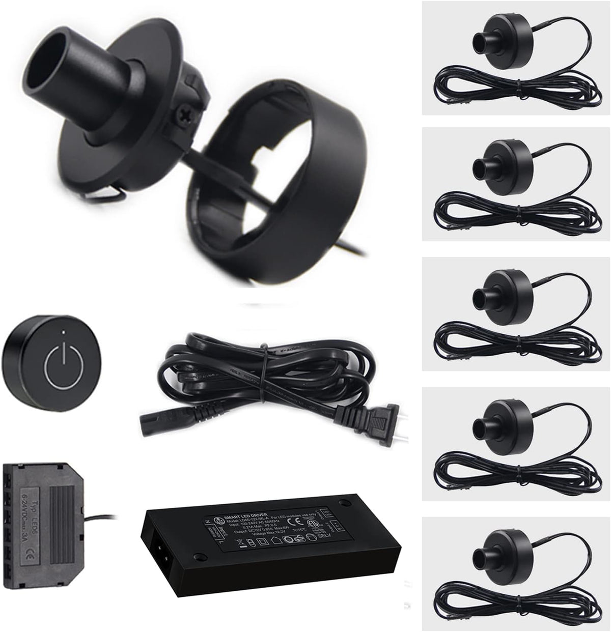 1W 4000K Black Dimmable Mini Spotlight Q670856