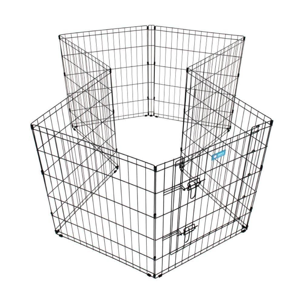 30 in. Pet Exercise Pen with Dual Latch Door S175283