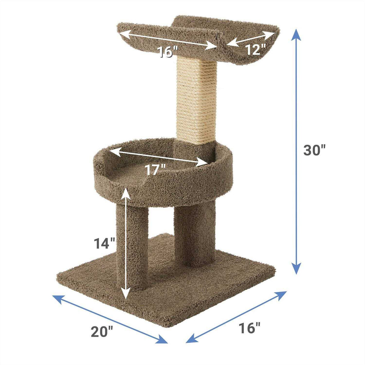 32-in Wooden Cat Tree I6519