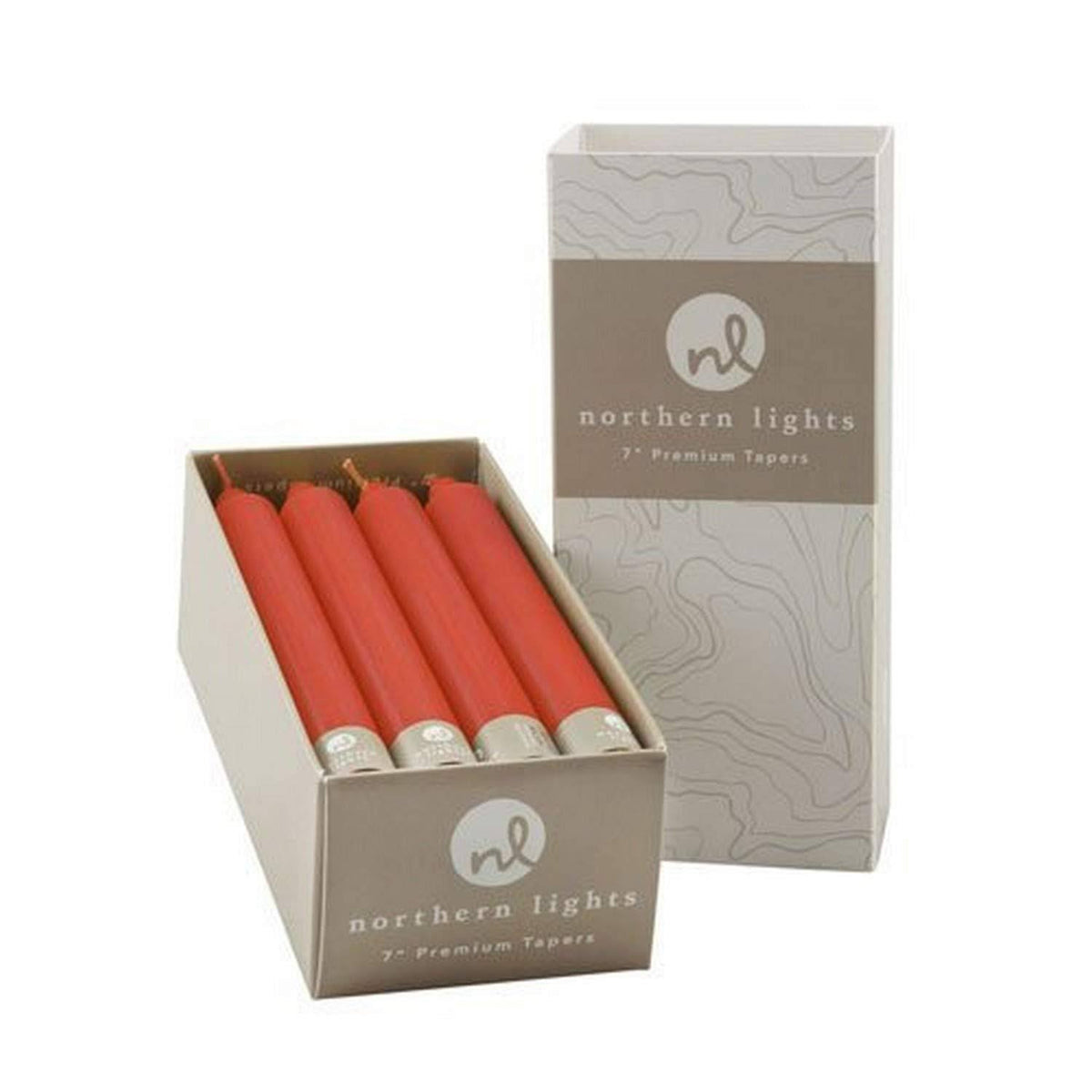 12pc Crimson 7 inch Taper Candles Q20618