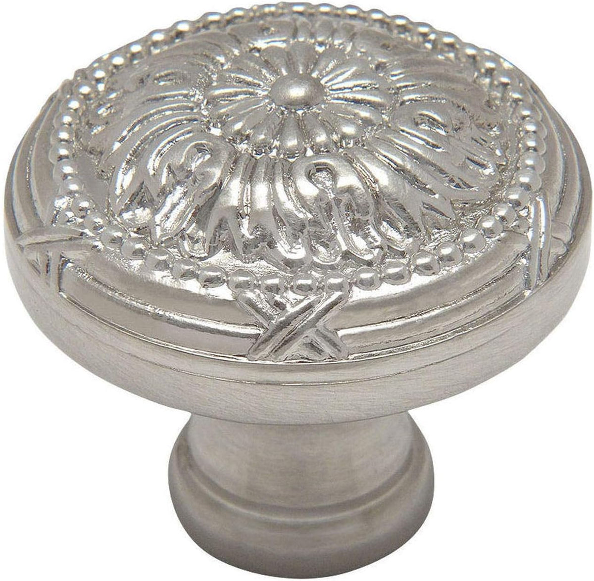 25 Pack Satin Nickel Round Cabinet Knob V421