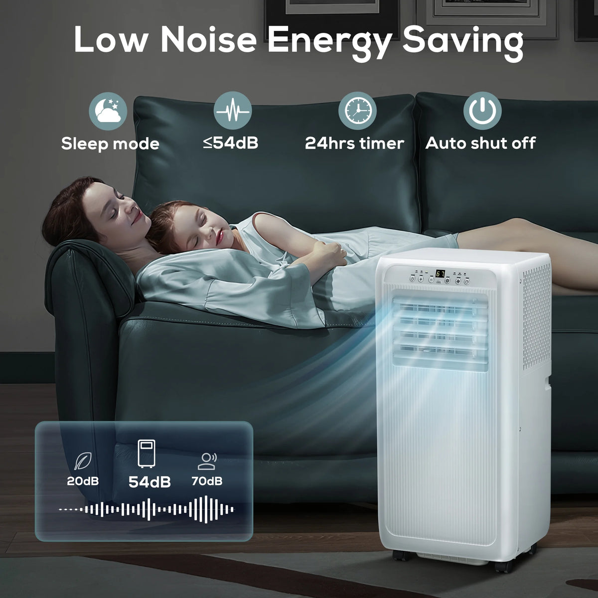 5000BTU Portable Air Conditioner 3 in 1 with 24-Hour Timer I299