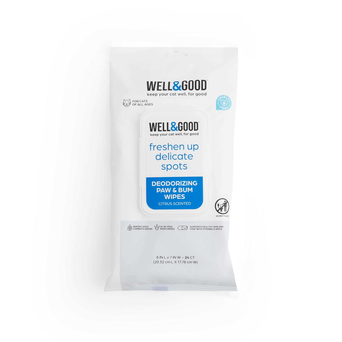 Deodorizing Paw and Bum Wipes Z903