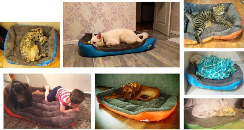 Soft Cloth Dog Bed J1609