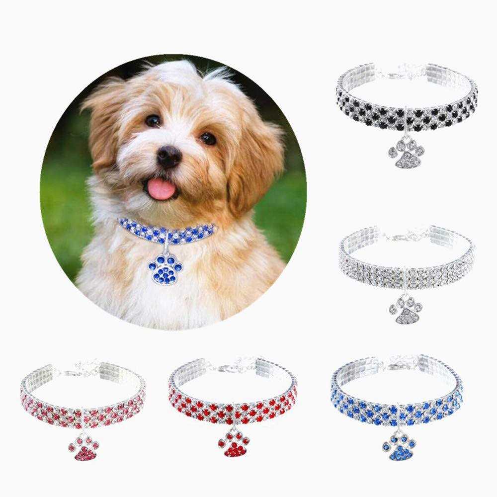 Adjustable Diamond Cat and Dog Collar H8396