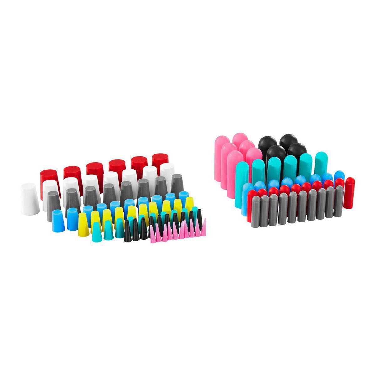 Silicone Rubber Plug and Cap Set, 116-Piece E98515