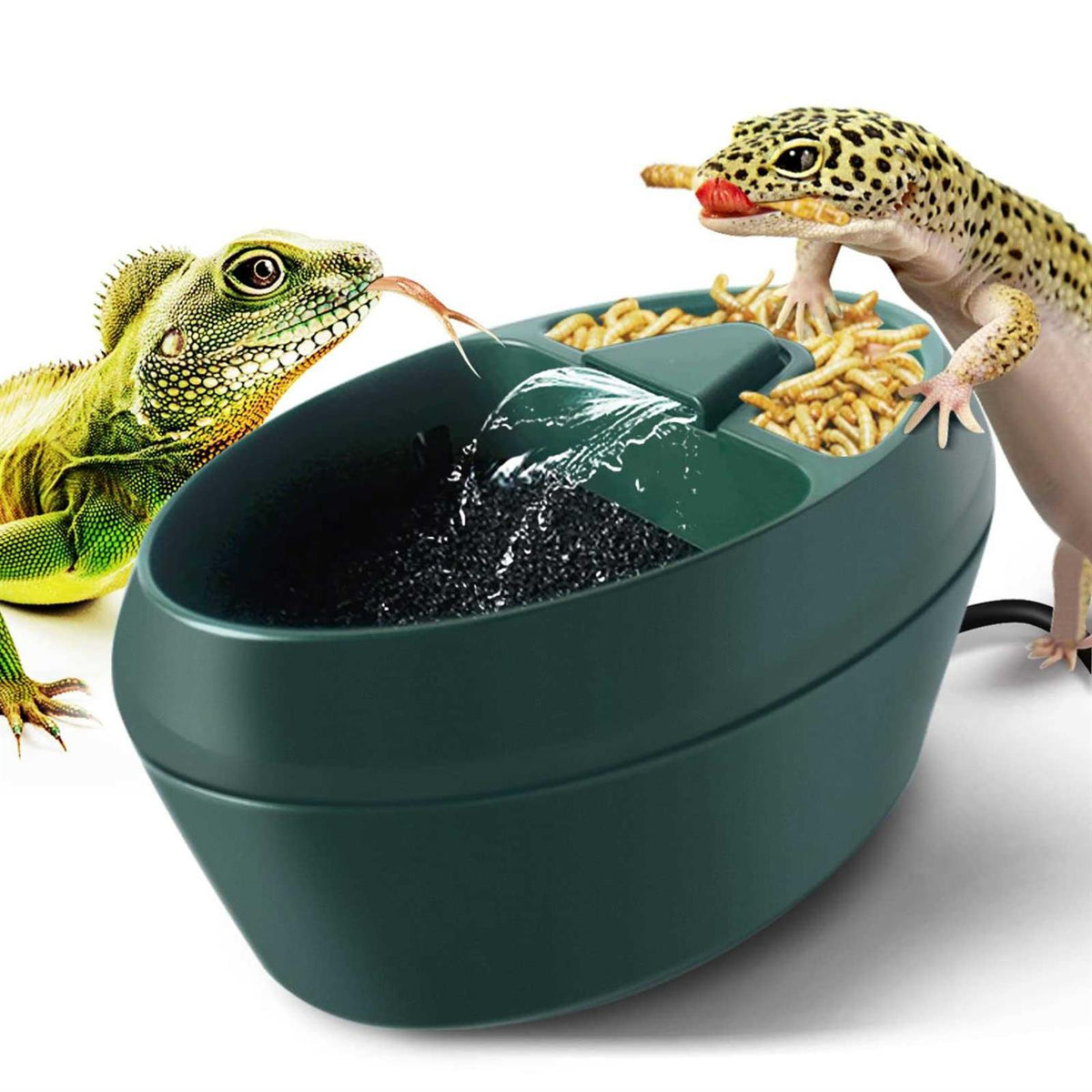 Reptile Drinking Water Fountain with Trough G6313