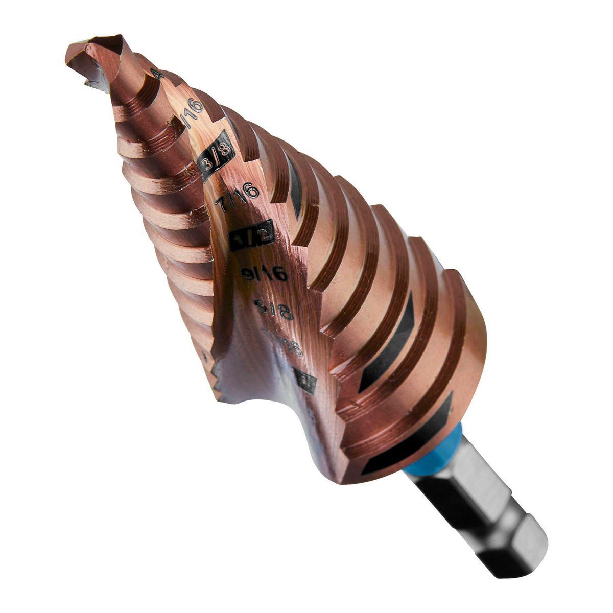 3/16 in. to 1-1/8 in. Cobalt Step Drill Bit D3068