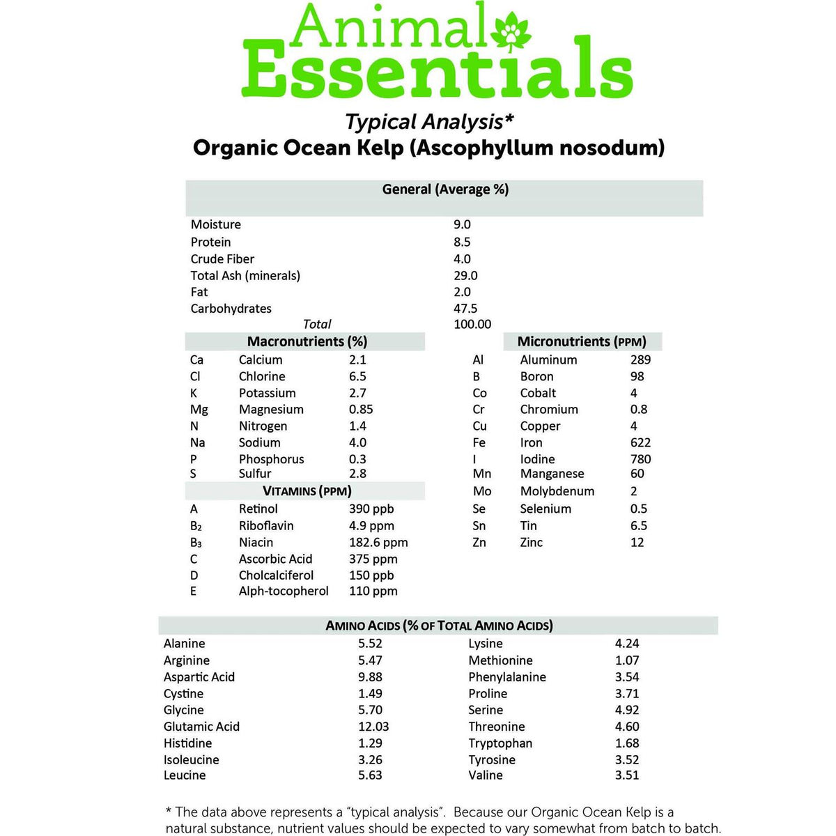 Organic Kelp I773