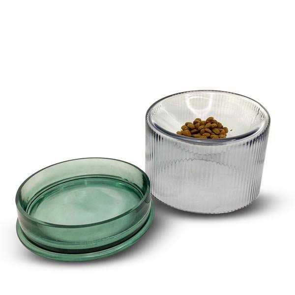 Handmade Glass Cat Bowl U34124