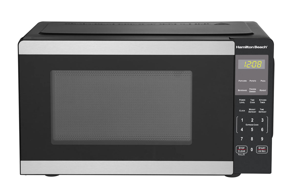 0.9 Cu ft 900 Watts Stainless Steel Countertop Microwave Oven D481