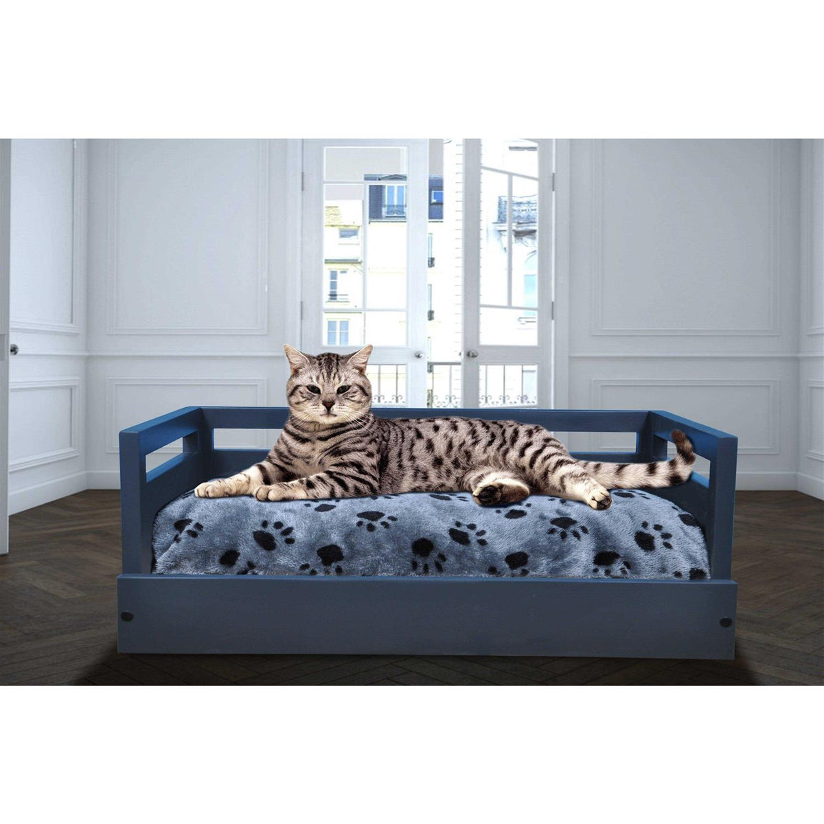 Wooden Pet Bed with Cushion F162