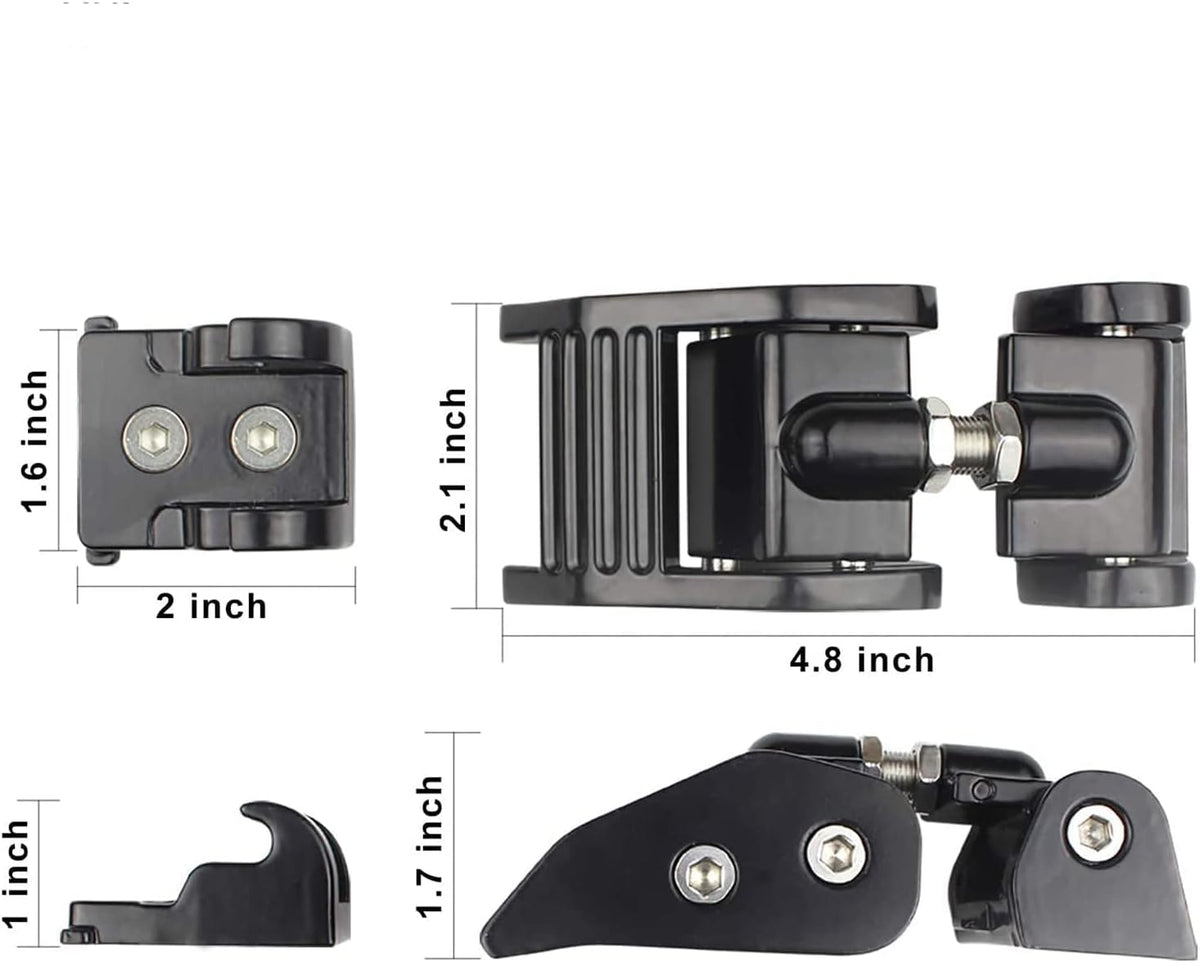 1 Pair Black Aluminum Hood Latches T982123