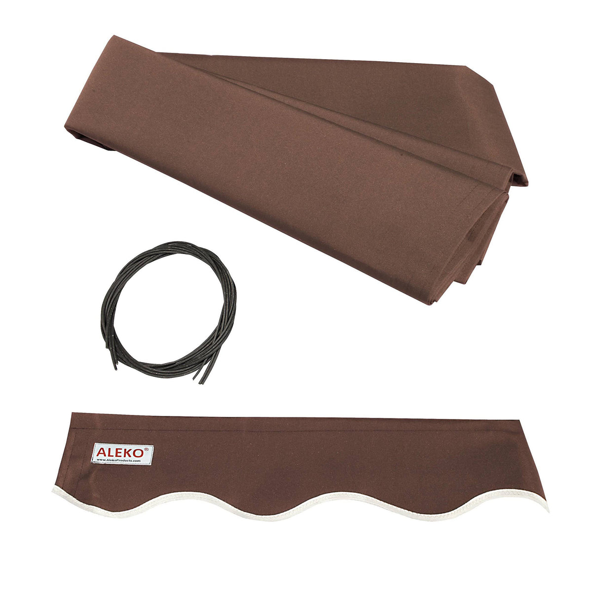 Retractable Awning Fabric Replacement 12 x 10 Feet Brown S4451