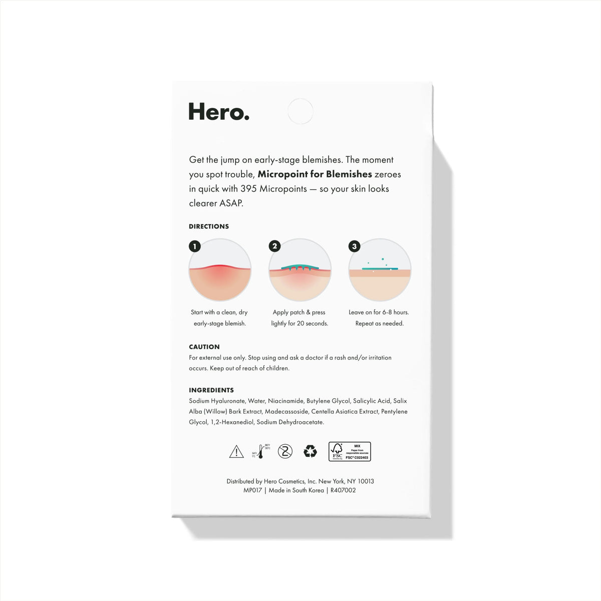 Hydrocolloid Acne Spot Treatment Patch 8 Patches L537166
