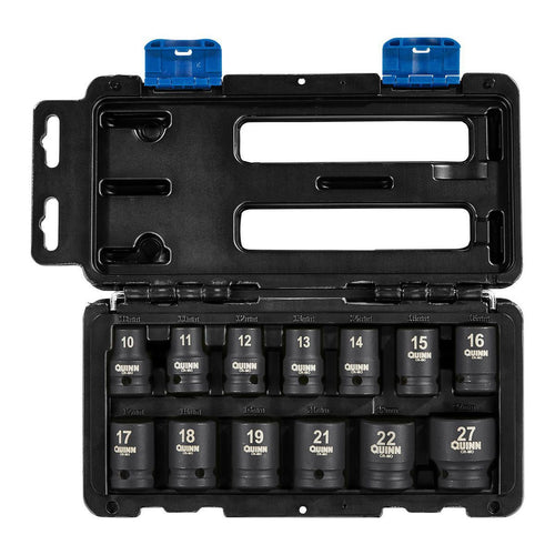 1/2 in. Drive Metric Impact Socket Set, 13-Piece E518884