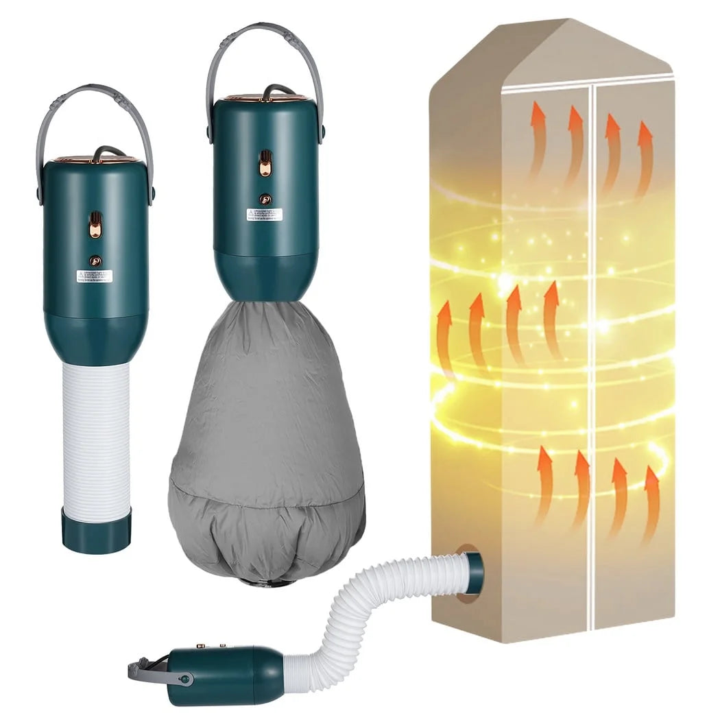 Portable Clothes Dryer with 2 Dryer Bag Green W600