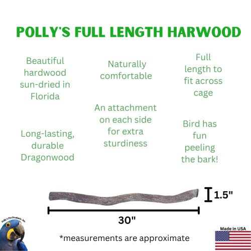 Hardwood Bird Perch M6321
