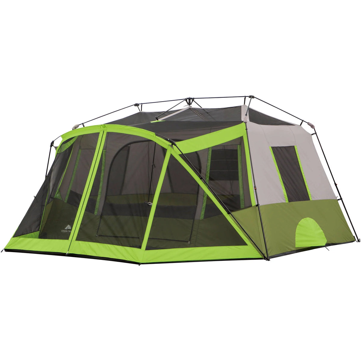 14' x 13.5' 9 Person 2 Room Instant Cabin Tent with Screen Room P157