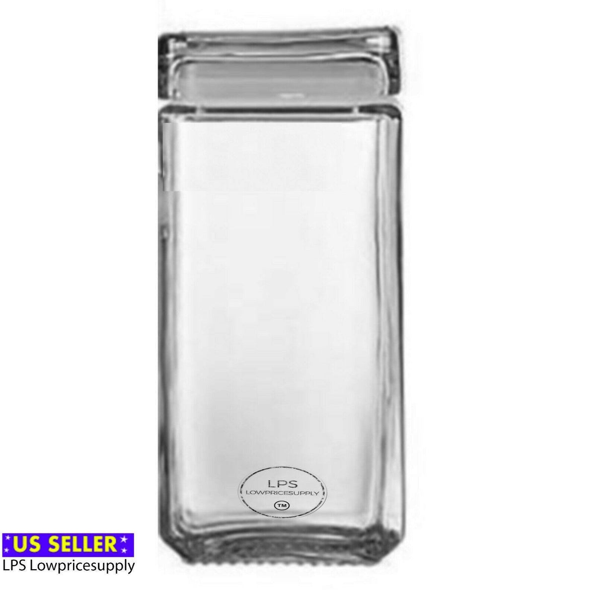 1.5 Quart Clear Glass Storage Jar Set of 4 P840