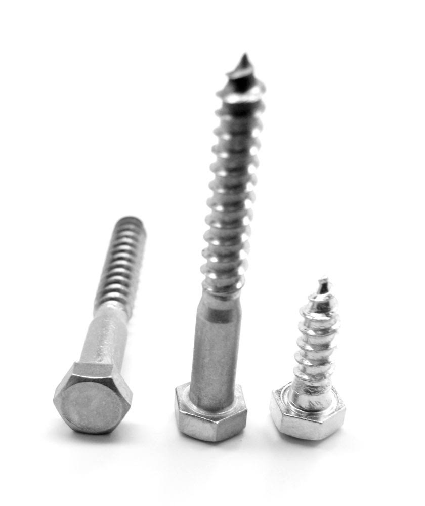 5/8x22-5 x 12x22 Hex Lag Screw Low Carbon Steel Zinc Plated D1697