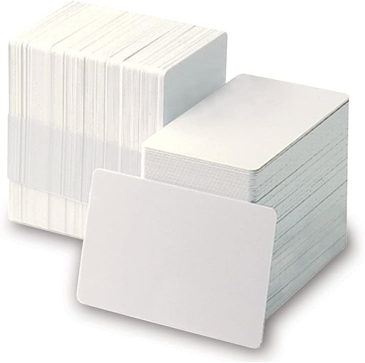 500 Pack White CR80 PVC Cards 30 mil H579