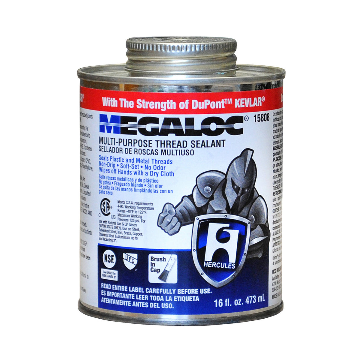 1 qt. Block Screw Cap with Brush T7847