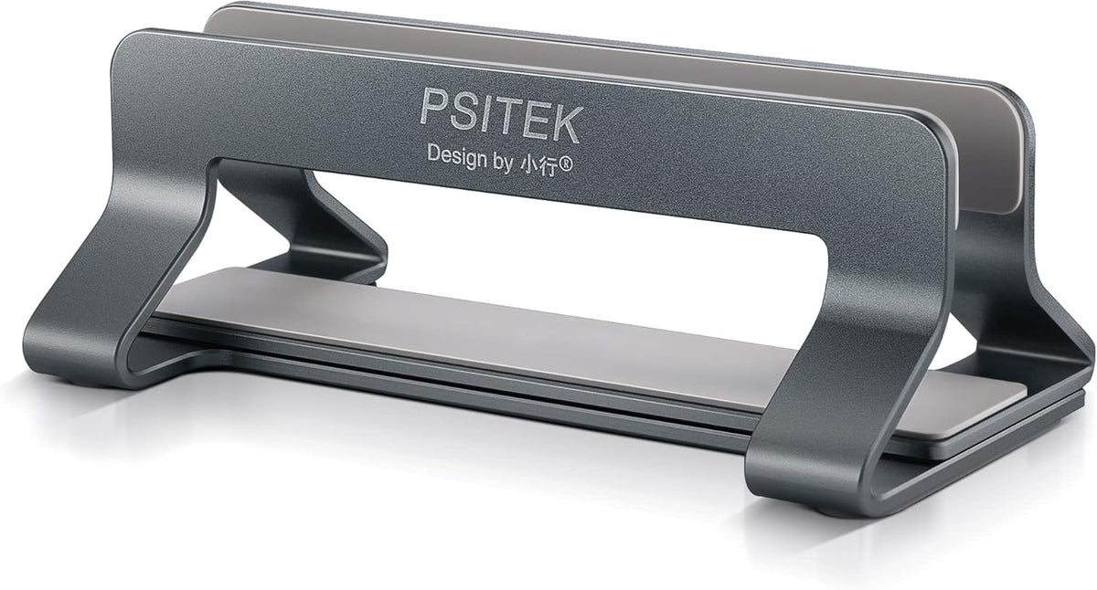 Vertical Laptop Stand Dock Holder, Adjustable Width, Aluminum Alloy, Pack of 2 K4154