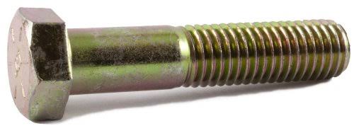 3/8-16 x 7/8 Grade 8 Hex Cap Screw Yellow Zinc Plated (100) H399