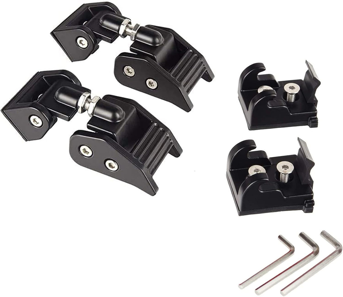 1 Pair Black Aluminum Hood Latches T982123
