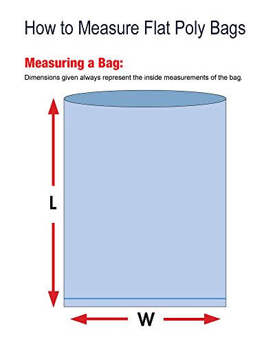 16x22 6 Mil Flat Poly Bags Case/250 P31715