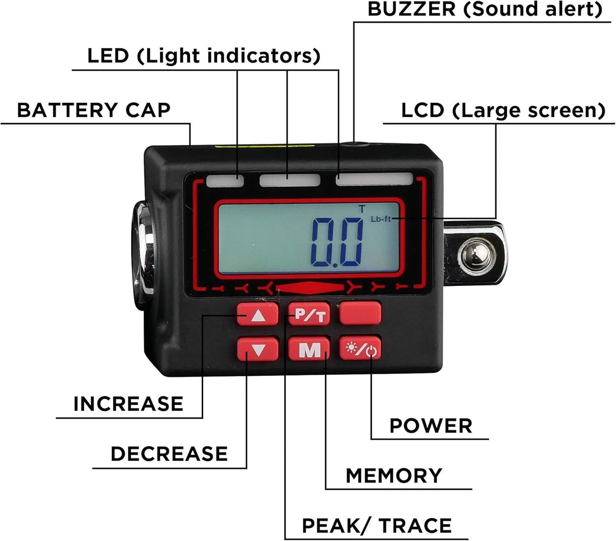 1/2-Inch Digital Torque Adapter P394547