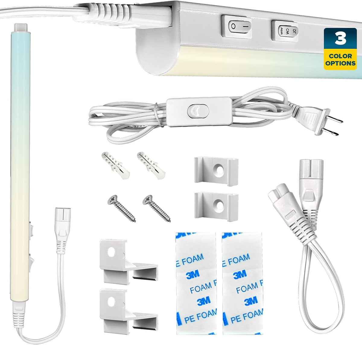 34 Inch LED Under Cabinet Light Kit, 3 Color Option, 12W V3287