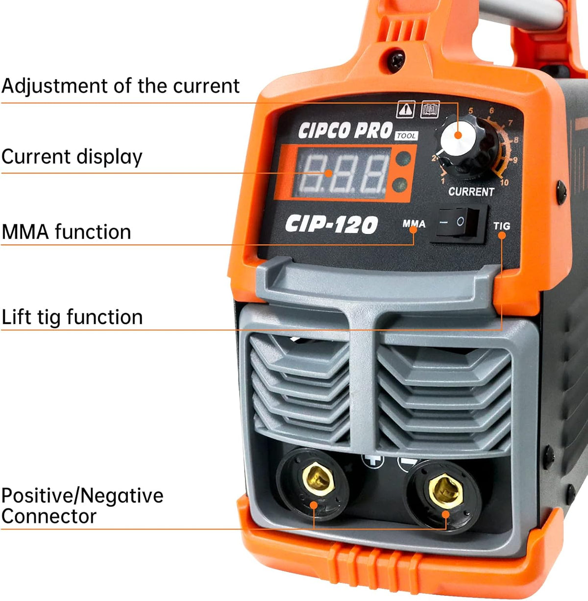 110/220V Dual Voltage IGBT Stick Welder with Lift TIG Z86695