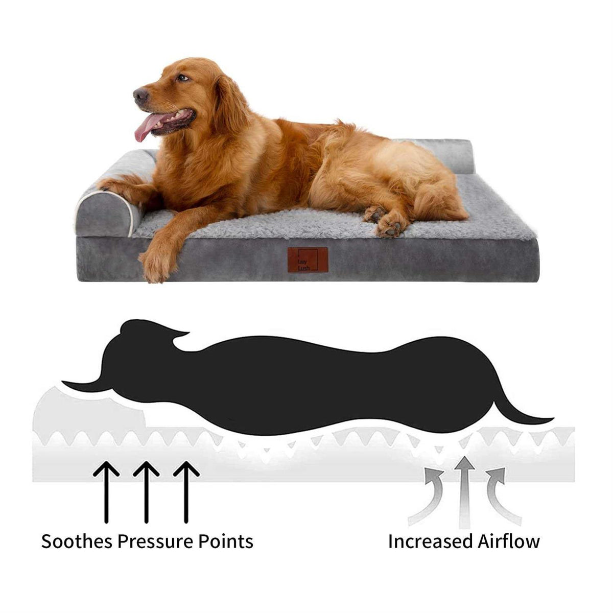 Extra Large Dog Bed with Removable Washable Cover Q7450