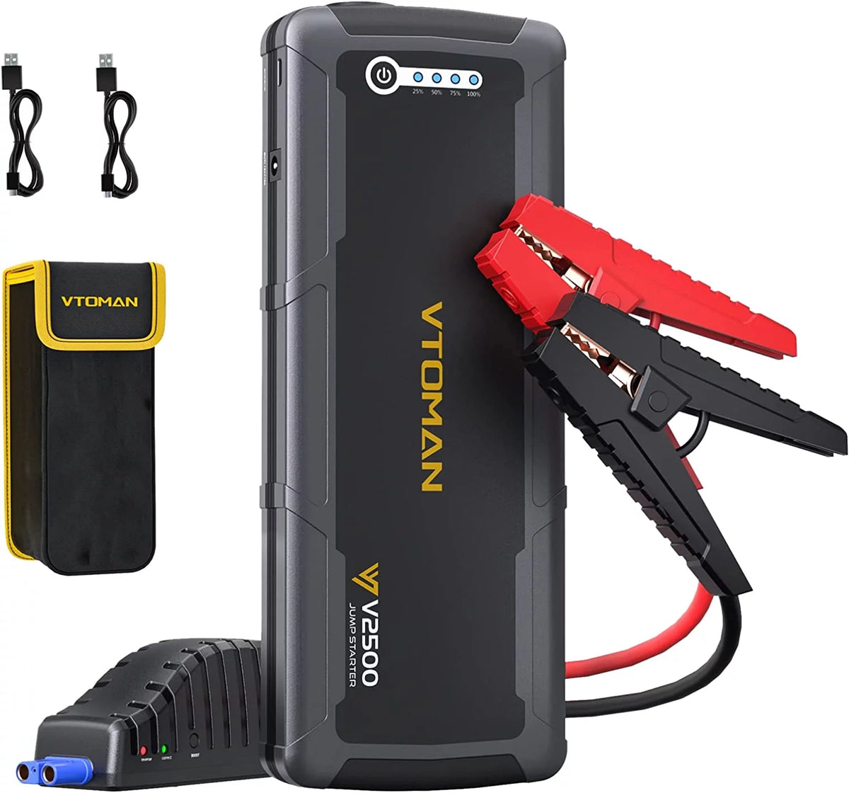 2500A Peak 12V Portable Car Jump Starter I932