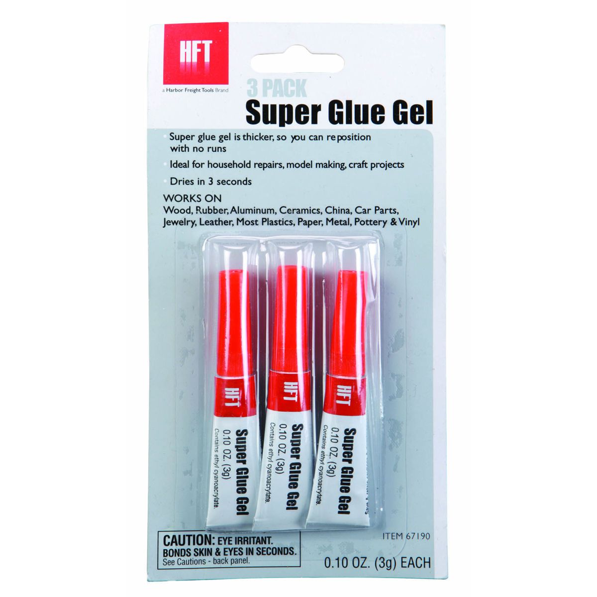 Super Glue Gel, 3 Pack D402