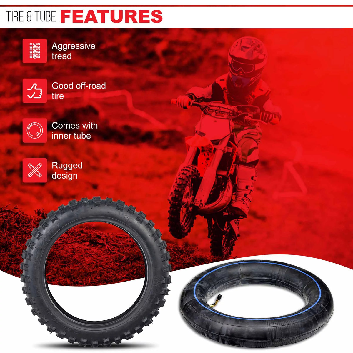 2.50-10 Tire and Tube V586
