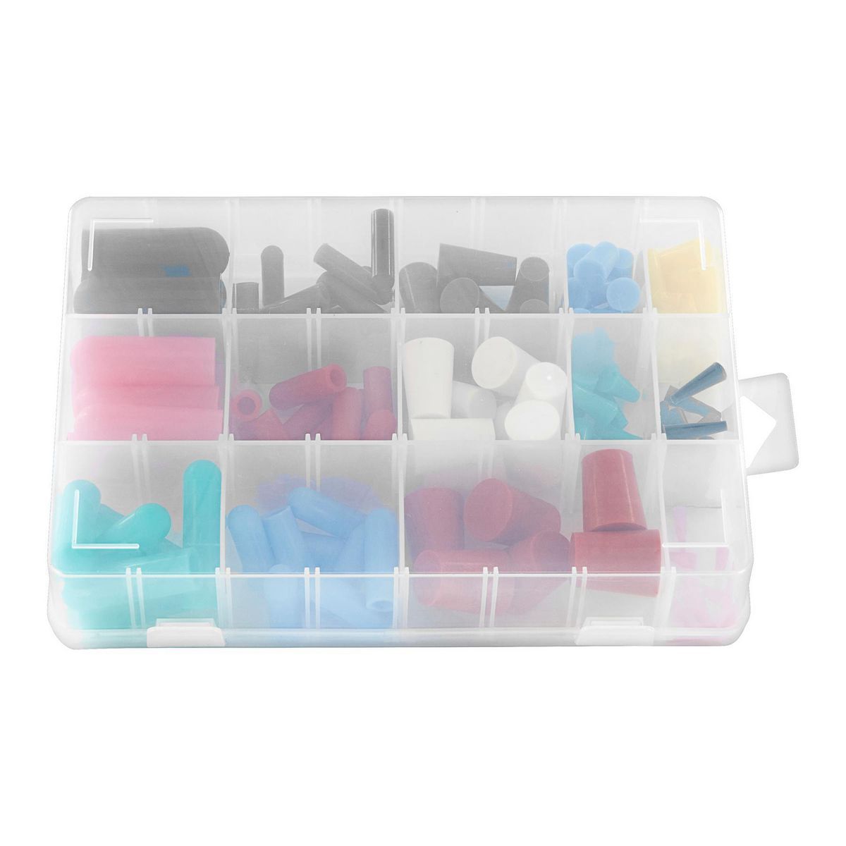 Silicone Rubber Plug and Cap Set, 116-Piece E98515