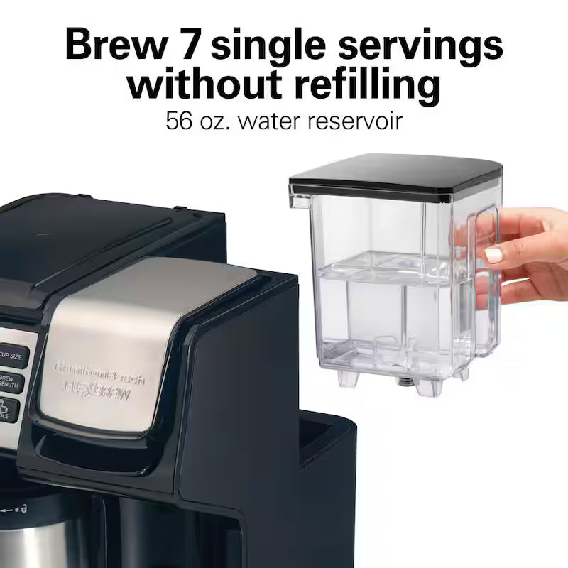 12-Cup Black and Stainless Steel Coffee Maker with Thermal Carafe C192