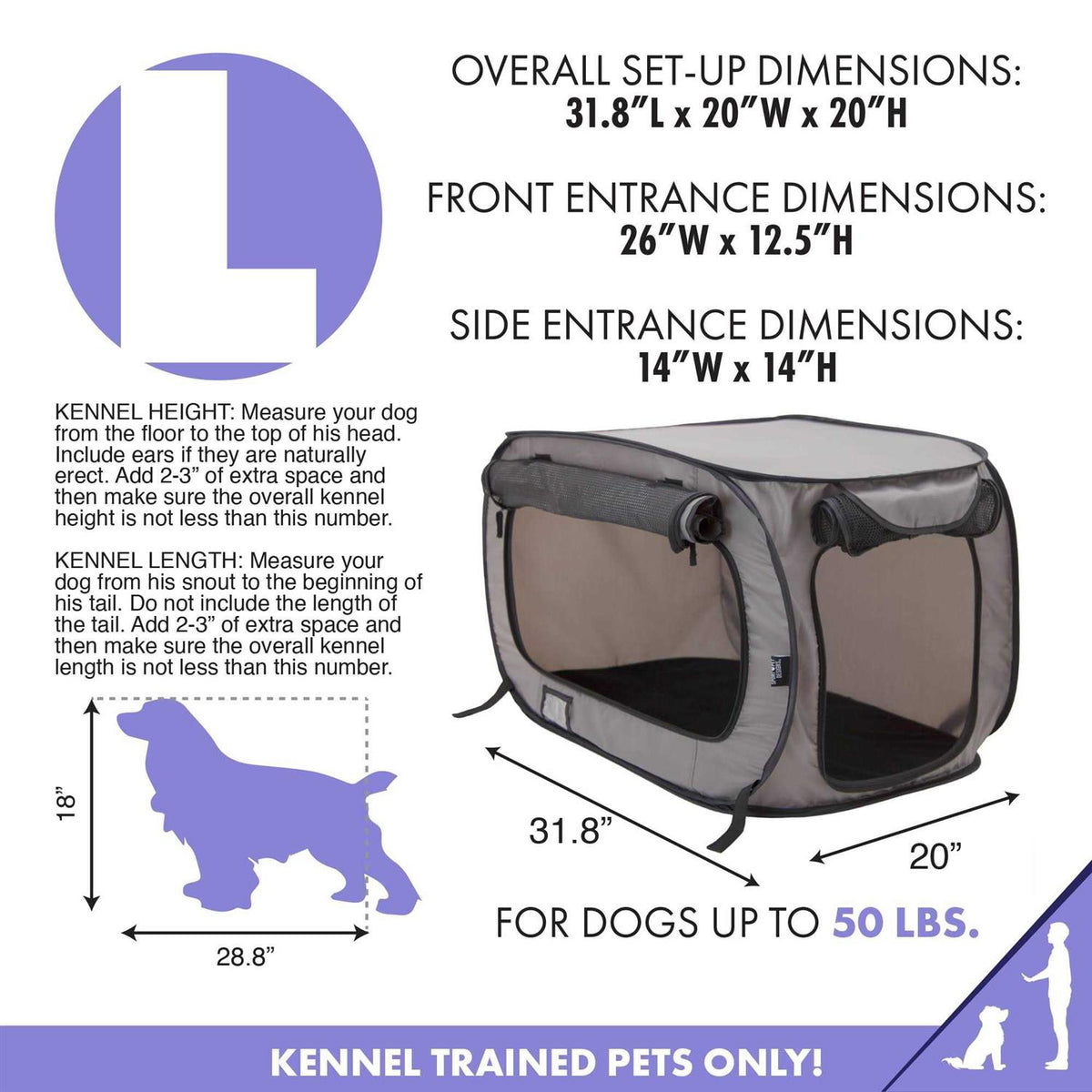 Pop Open Kennel O6995