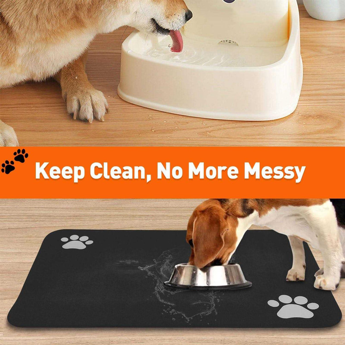 16 x 24 Inch Pet Feeding Mat D791