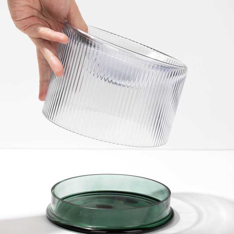Handmade Glass Cat Bowl U34124