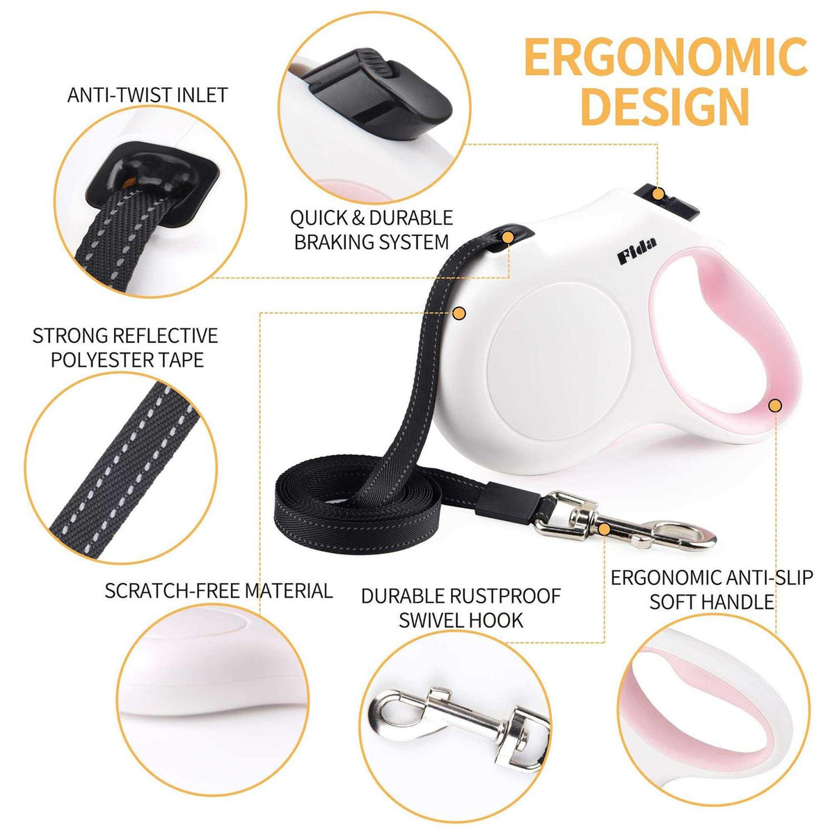 Retractable Dog Leash 16 ft L837