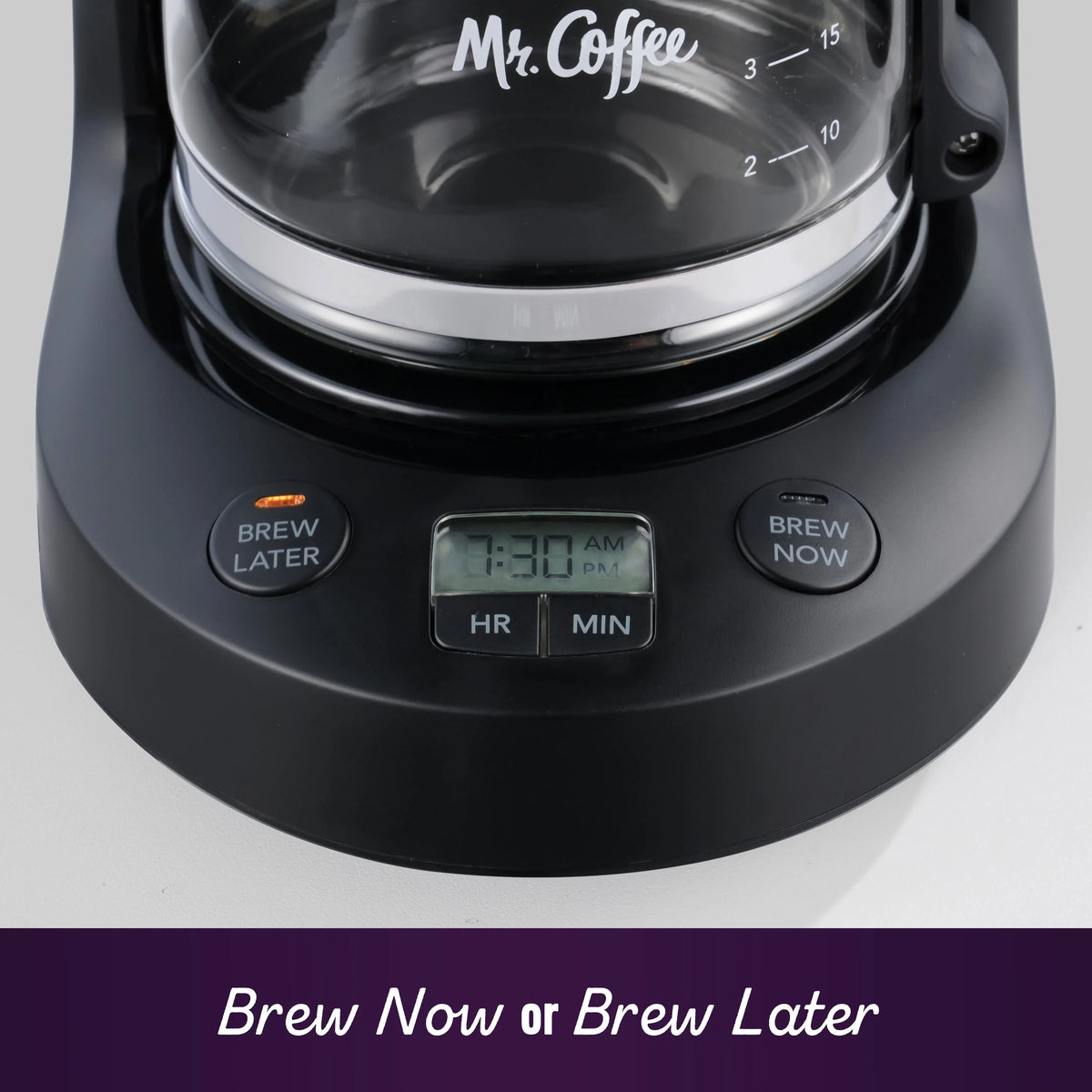 5-Cup Programmable Coffee Maker, 25 oz. Black T1628