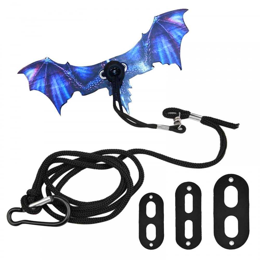 Adjustable Portable Reptile Leash with Wings U7148